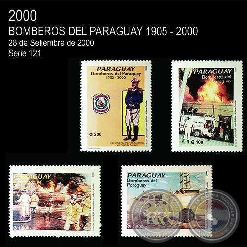 BOMBEROS DEL PARAGUAY 1905-2000 - (AO 2000 - SERIE 6) 